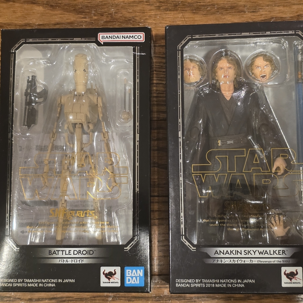 SOLD S.H.Figuarts Star Wars Anakin Skywalker Revenge of the Sith & Battle Droid